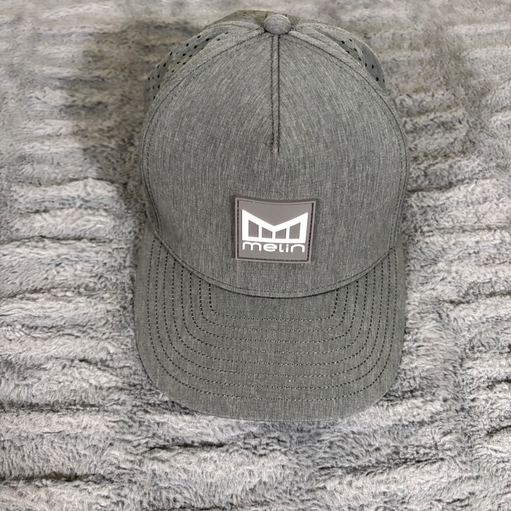 Melin Odyssey Hydro Performance Snapback Hat Heather Grey Classic CL AT630